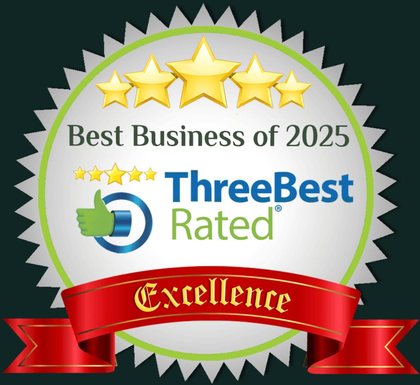 ThreeBest Rated Best Business of 2025, Excellence